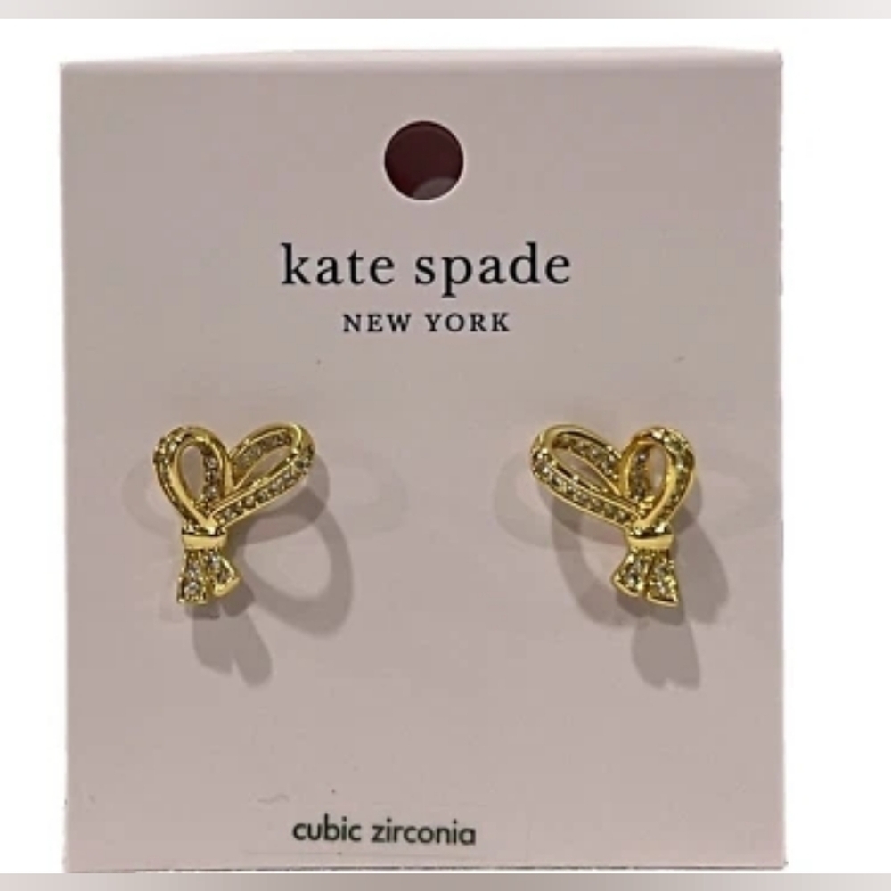 Kate Spade Pavé Heart Stud Earrings - Picture 3 of 4